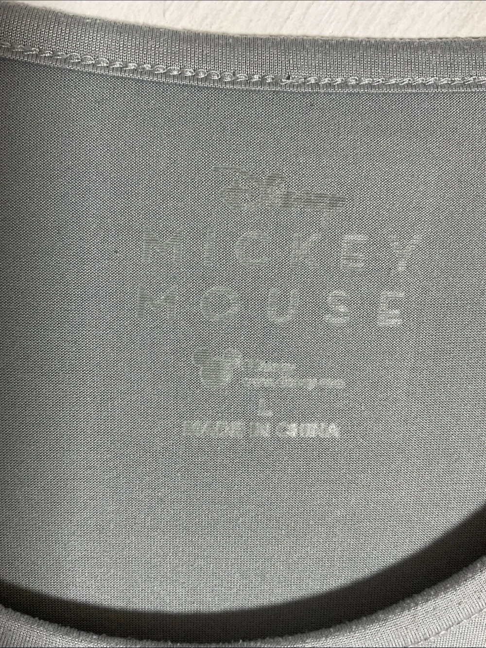 Disney Mickey Minnie Heart Lounge Sleep Top Size L Gray - Picture 6 of 9